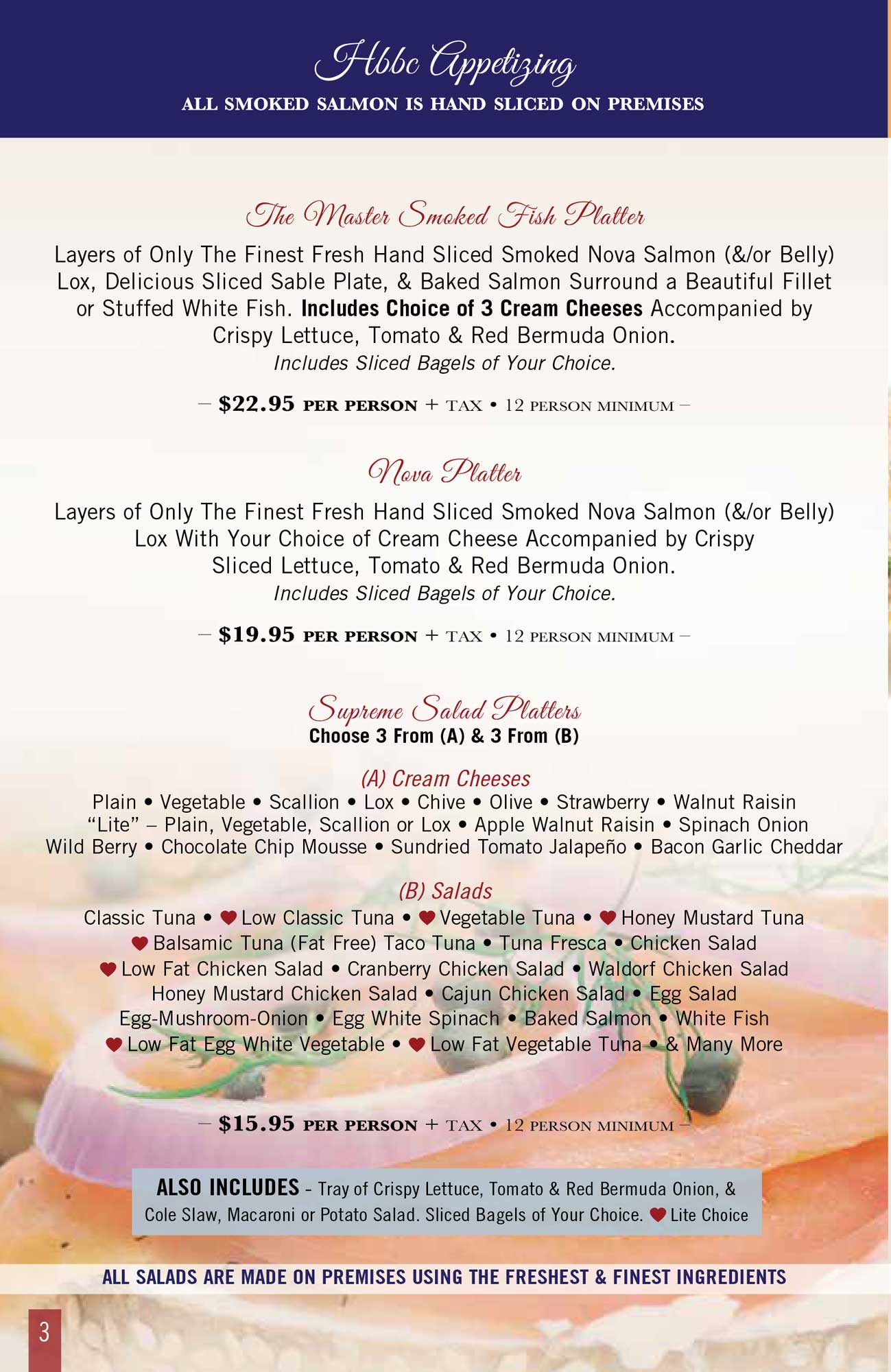 Howard Beach Bagel Cafe Menu