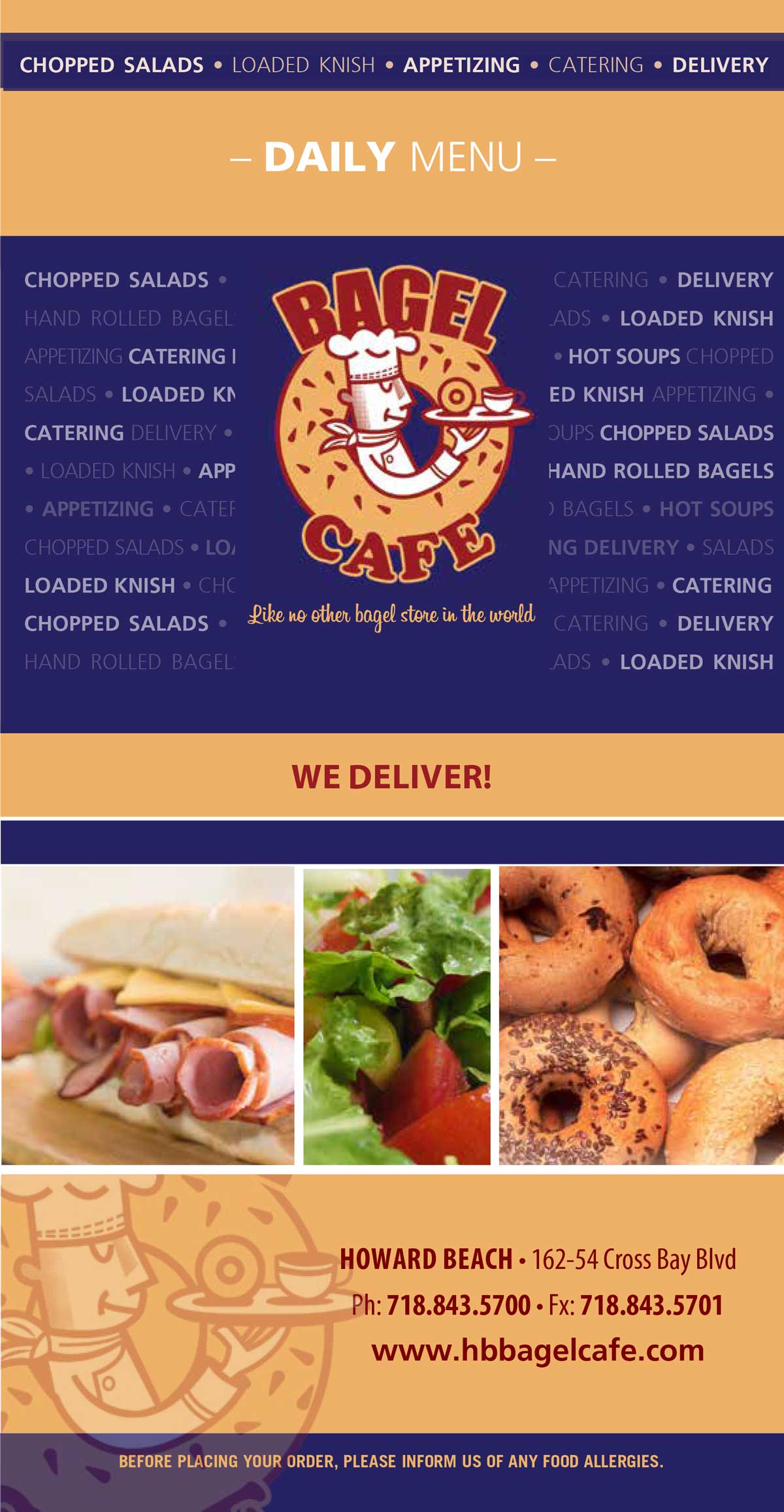Howard Beach Bagel Cafe Menu